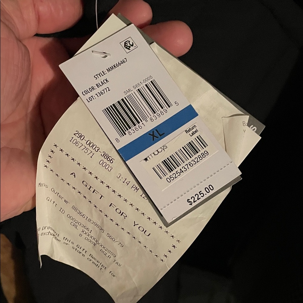 Michael Kors Men's Black Puffer Jacket - Picture 5 of 5